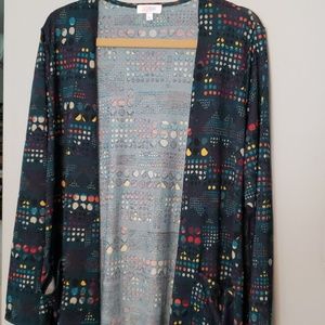 Patterned LulaRoe Sarah Cardigan Duster